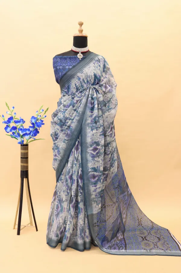 LINEN_FABRIC_DIGITAL_PRINT_SAREE